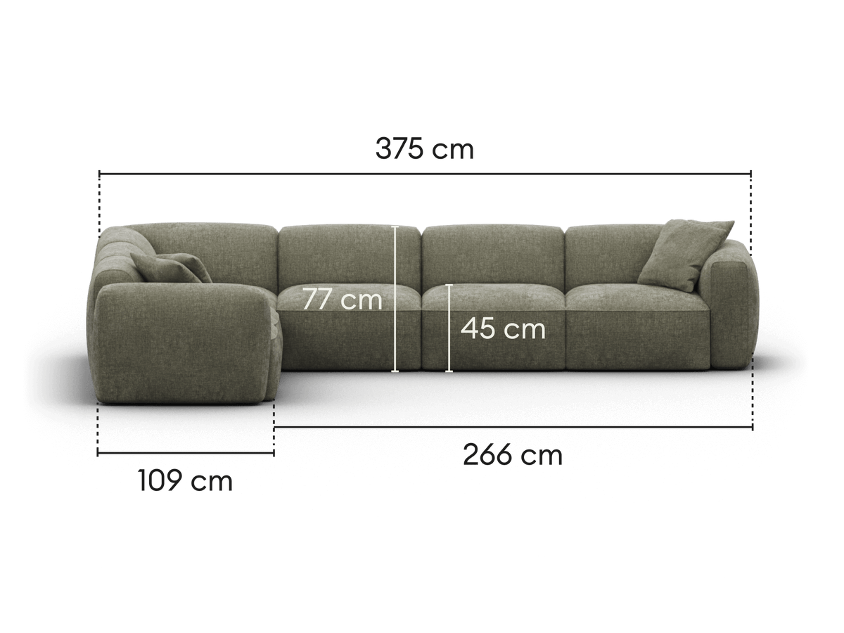 Torquay Modular Sofa - Forest Dawn (Luxe edition) / 6 Sections / Regular