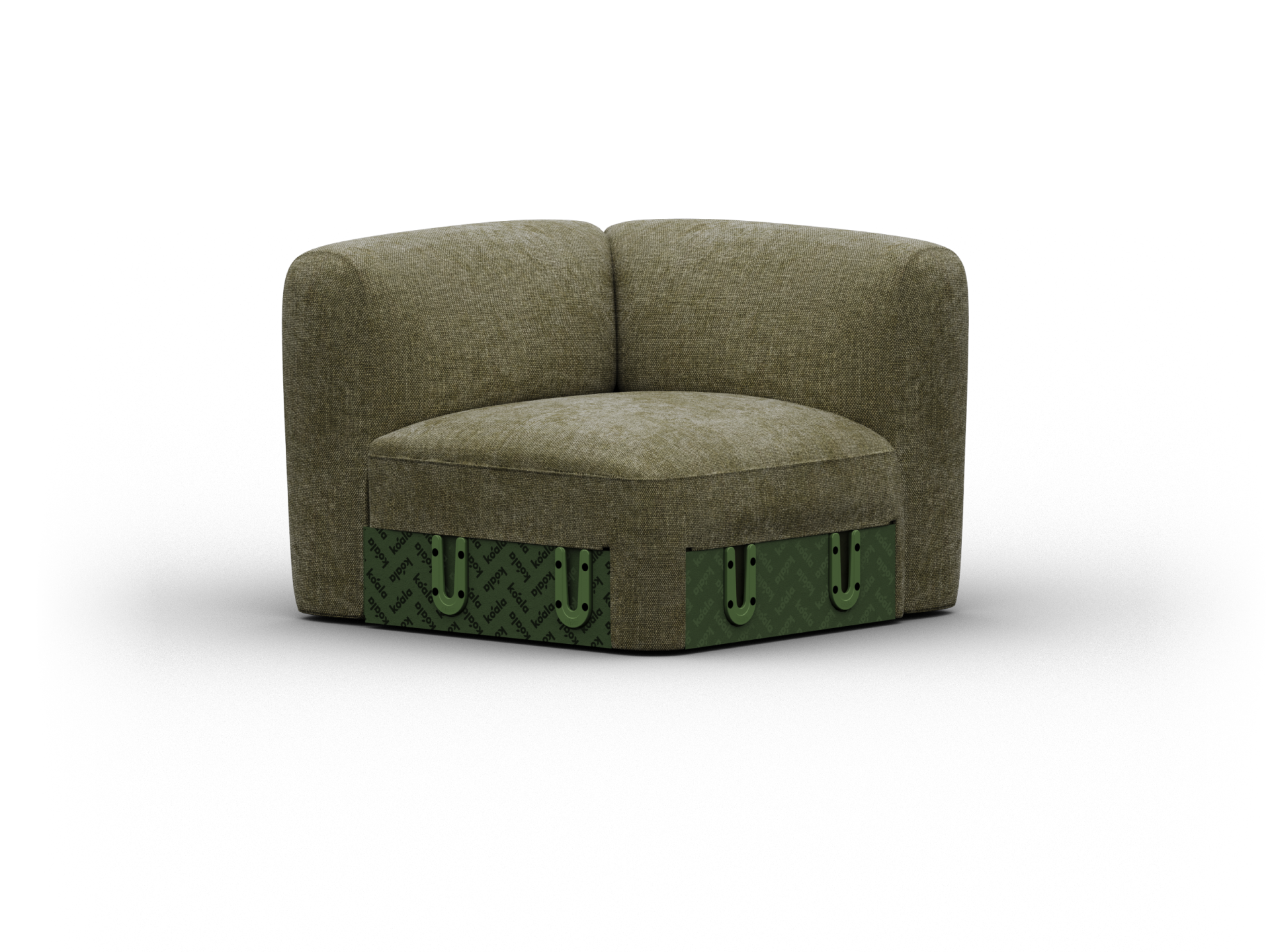 Torquay Modular Sofa Section - Regular / Corner / Forest Dawn (Luxe edition)