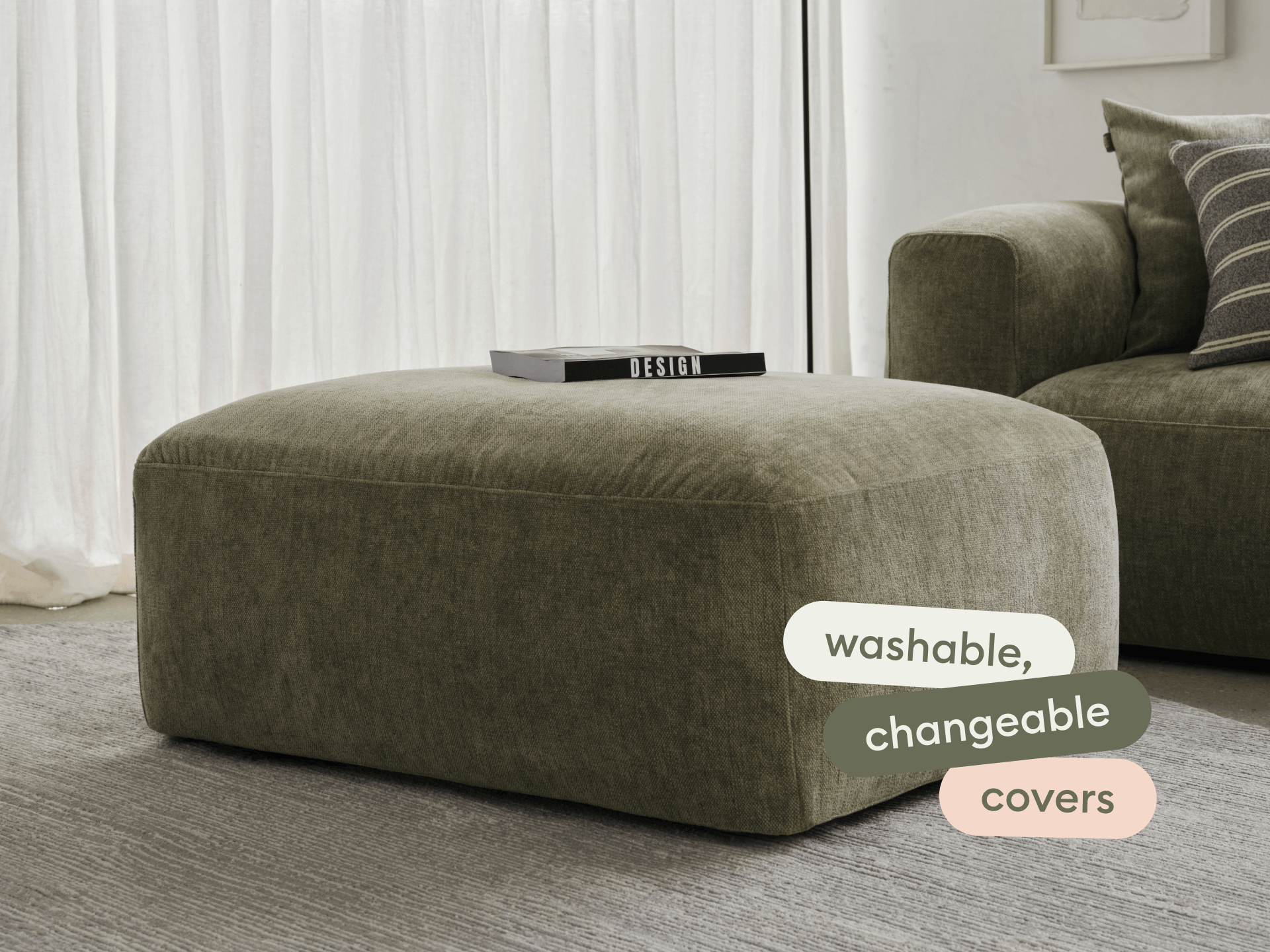 Torquay Modular Ottoman - Forest Dawn (Luxe edition) / Regular
