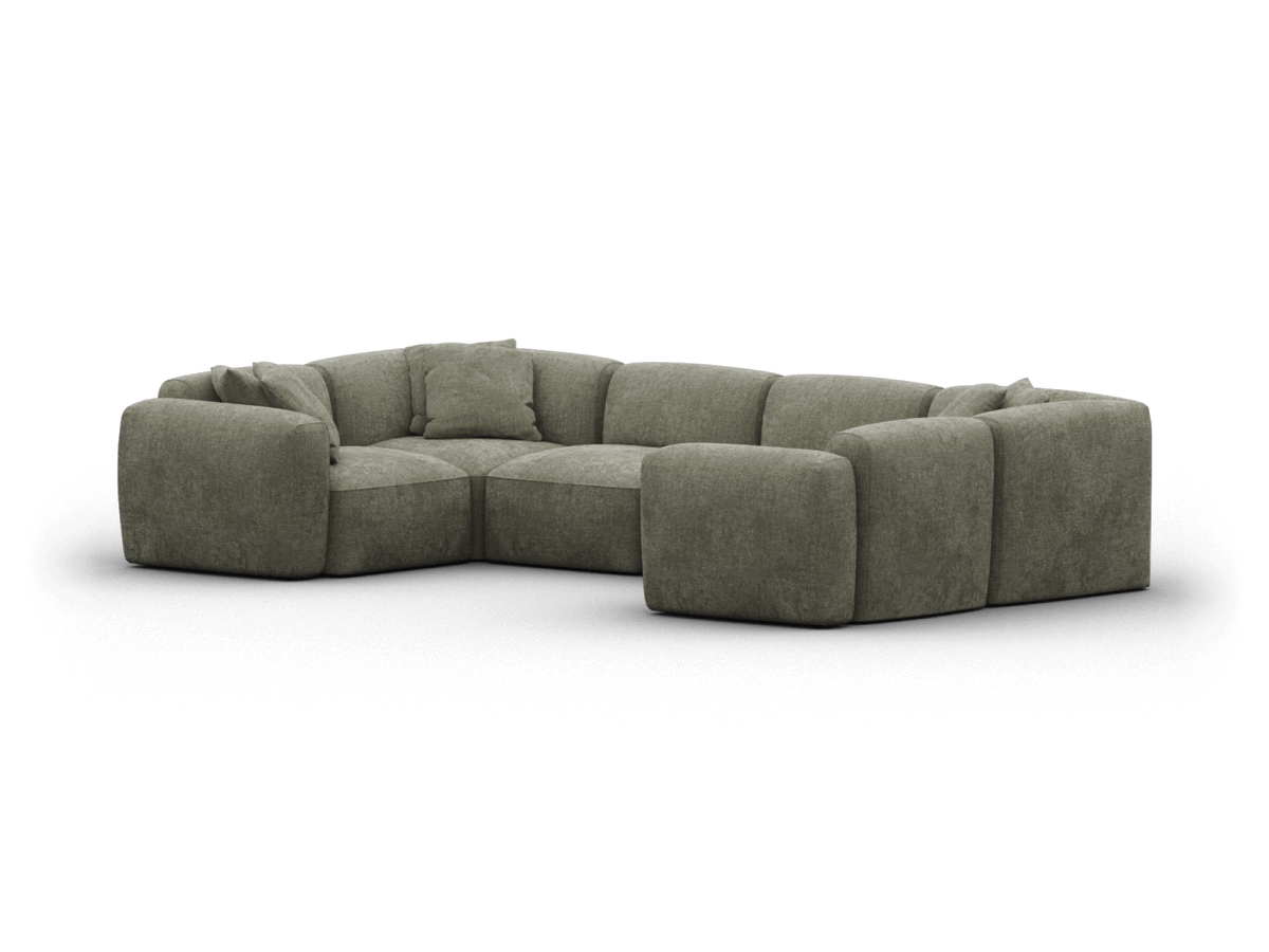 Torquay Modular Sofa Cover Packs - Forest Dawn (Luxe edition) / 6 Sections / Regular