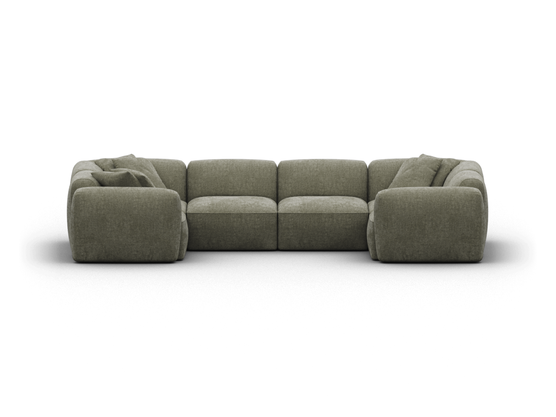 Torquay Modular Sofa - Forest Dawn (Luxe edition) / 6 Sections / Regular