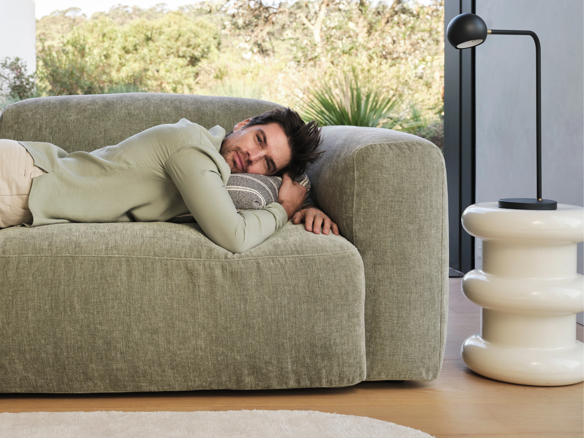 Torquay Modular Sofa - Forest Dawn (Luxe edition) / 8 Sections with Chaise / Regular