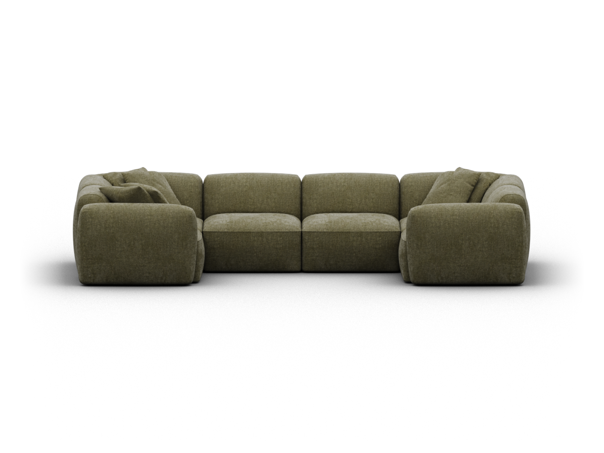 Torquay Modular Sofa - Forest Dawn (Luxe edition) / 6 Sections / Regular