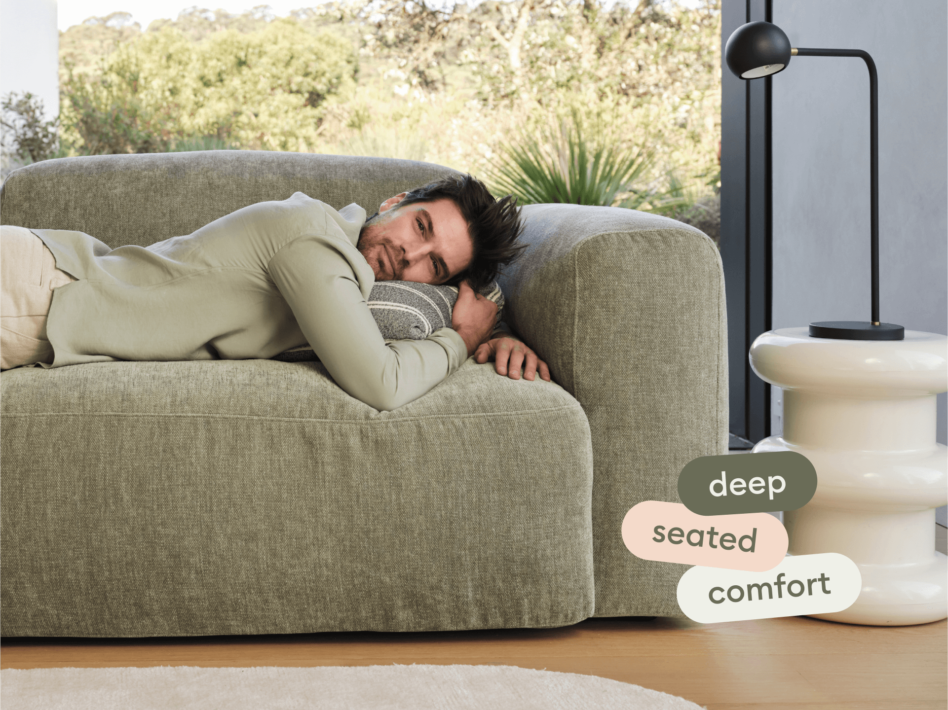 Torquay Modular Sofa - Forest Dawn (Luxe edition) / 6 Sections / Regular