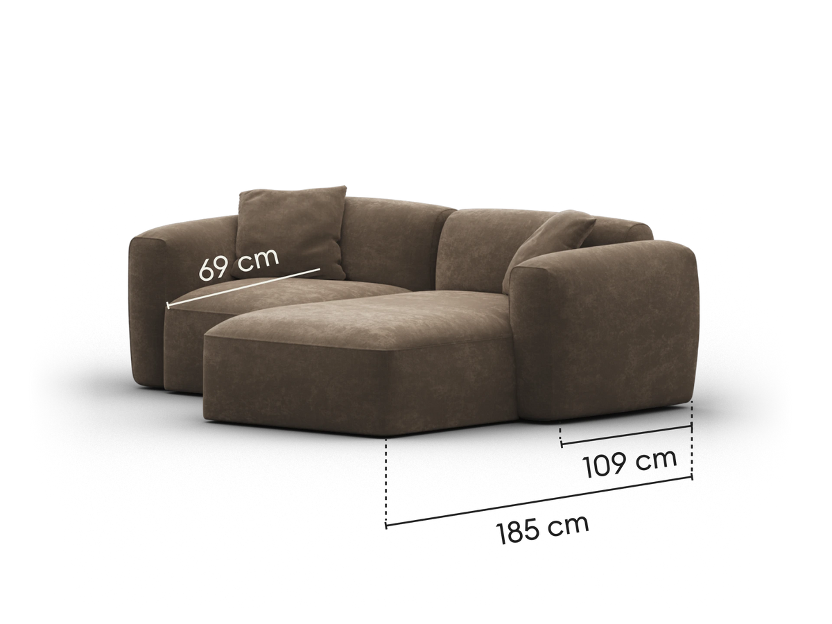 Torquay Modular Sofa - Midnight Mocha / 2 Sections / Regular