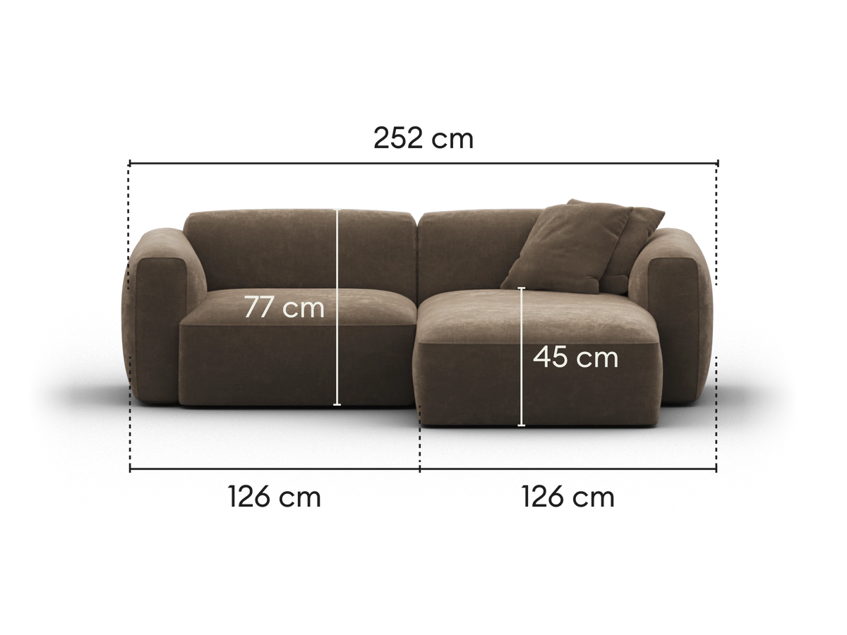 Torquay Modular Sofa - Midnight Mocha / 2 Sections / Extra Wide