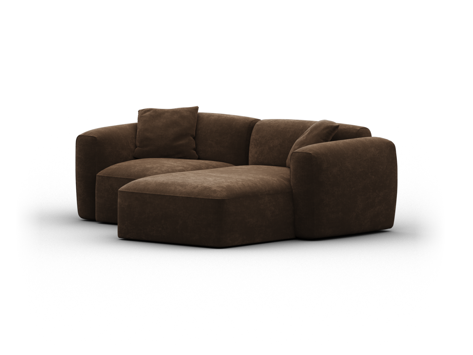 Torquay Modular Sofa - Chaise / Extra Wide / 2 Sections / Midnight Mocha