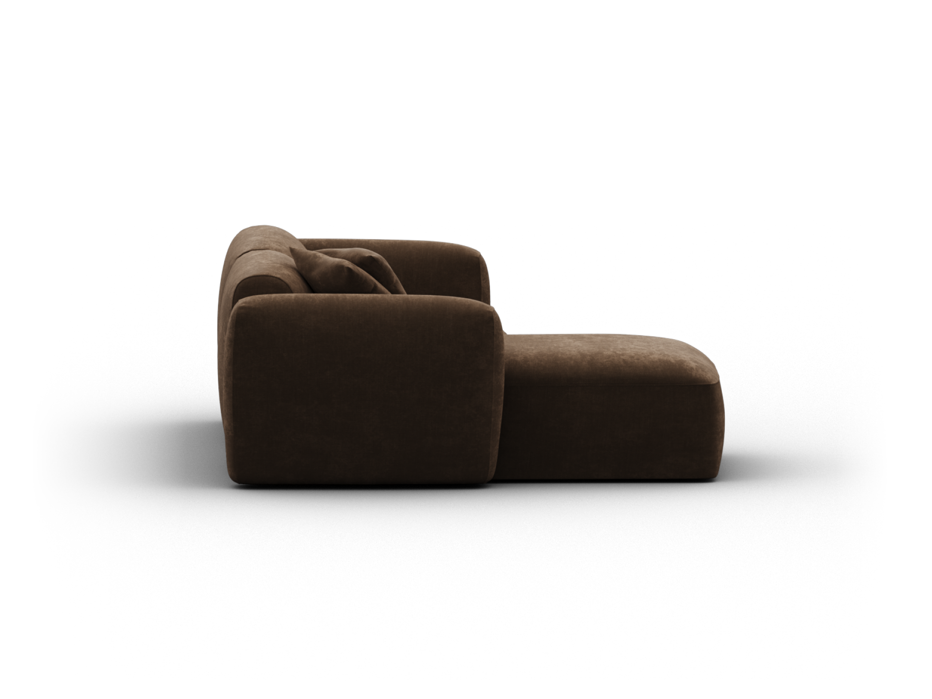 Torquay Modular Sofa - Chaise / Extra Wide / 2 Sections / Midnight Mocha