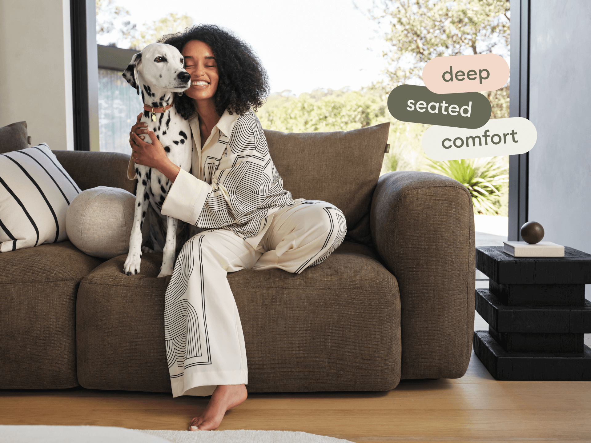 Torquay Modular Sofa - Sofa / Regular / 2 Sections / Midnight Mocha