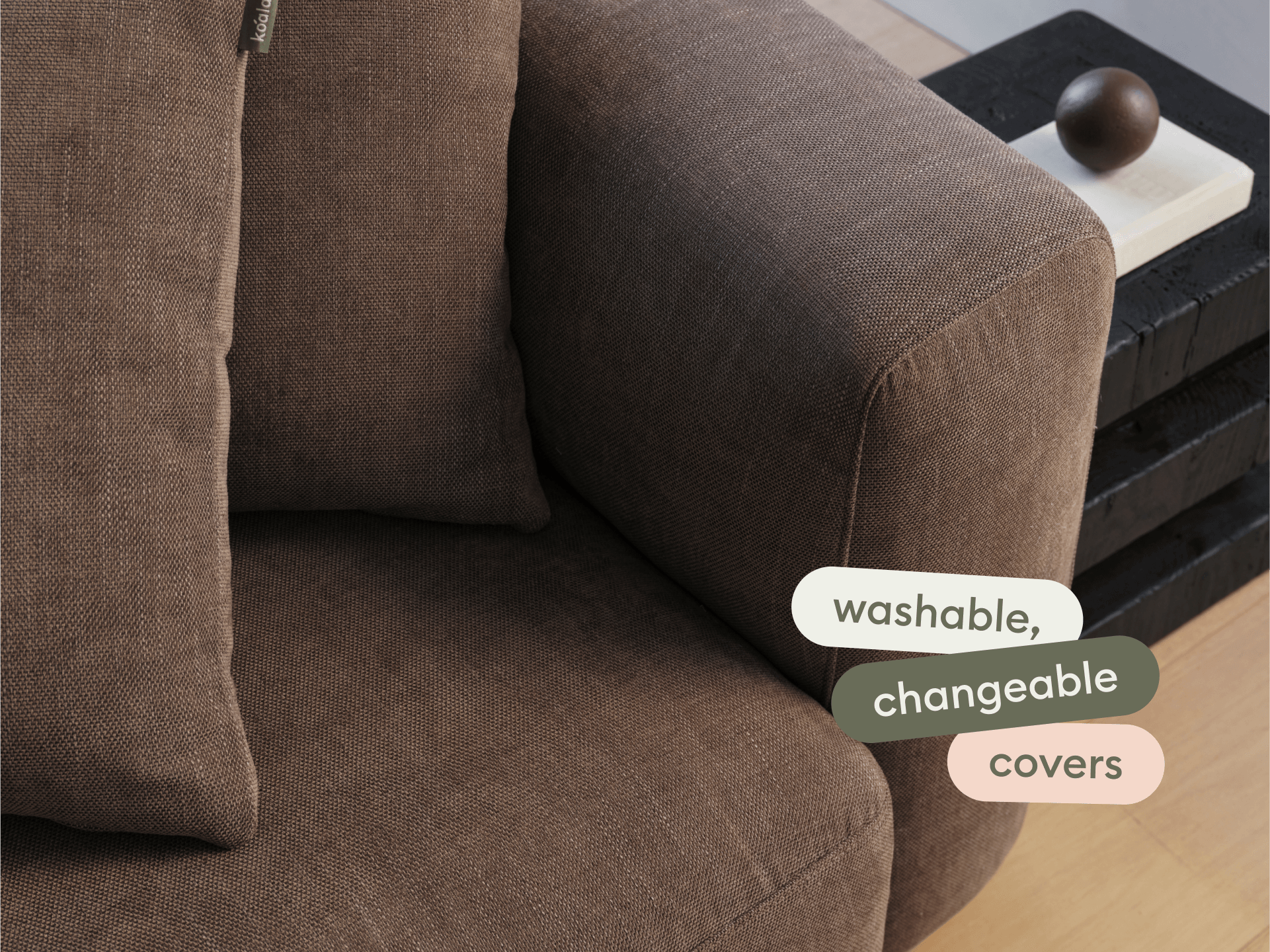 Torquay Modular Sofa - Sofa / Regular / 2 Sections / Midnight Mocha