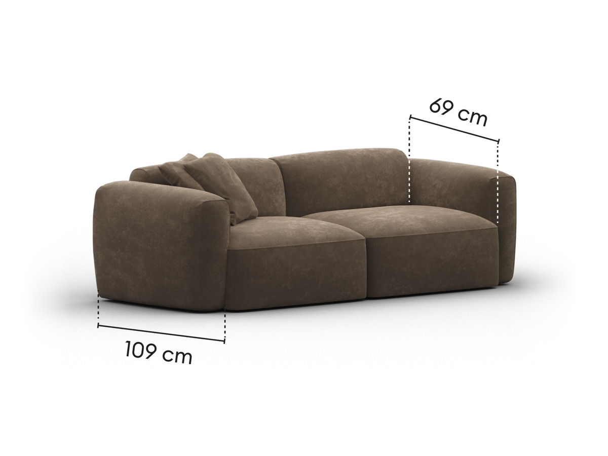 Torquay Modular Sofa - Midnight Mocha / 2 Sections / Extra Wide