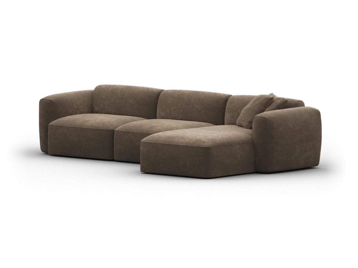 Torquay Modular Sofa - Midnight Mocha / 3 Sections / Extra Wide