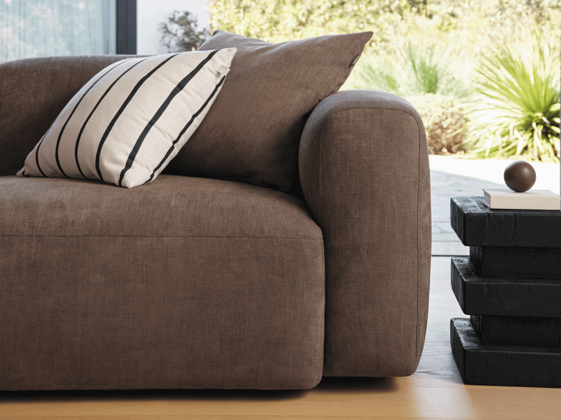 Torquay Modular Sofa - Chaise / Regular / 3 Sections / Midnight Mocha