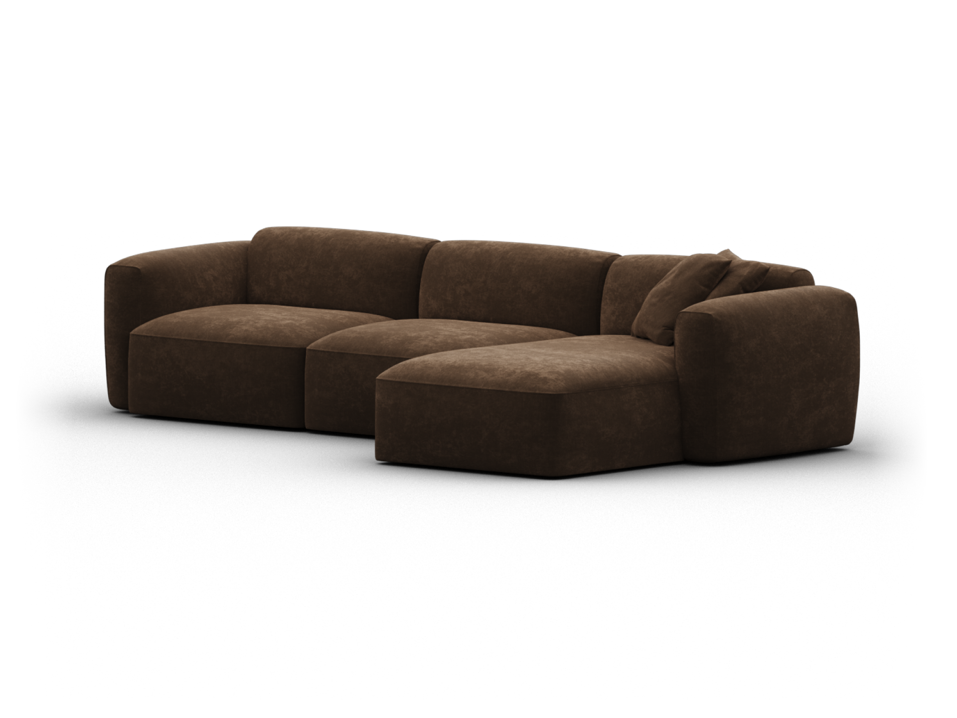 Torquay Modular Sofa - Chaise / Extra Wide / 3 Sections / Midnight Mocha