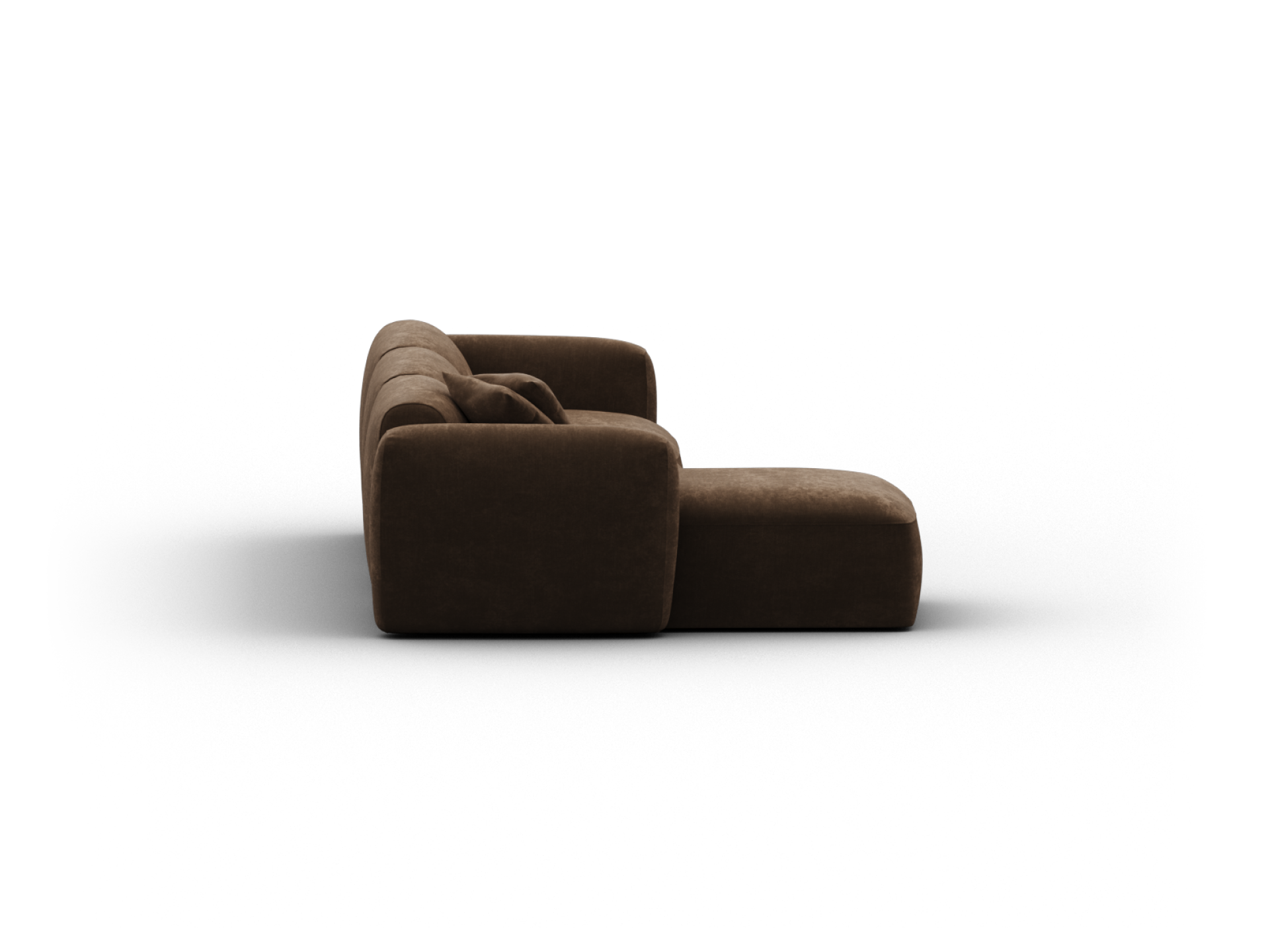 Torquay Modular Sofa - Chaise / Extra Wide / 3 Sections / Midnight Mocha