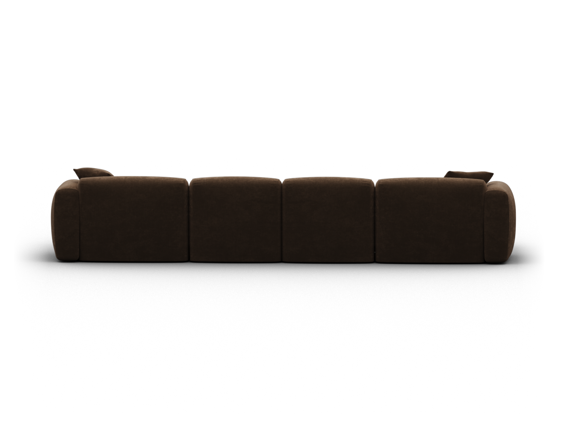 Torquay Modular Sofa - Regular / 4 Sections with 2 Chaises / Midnight Mocha
