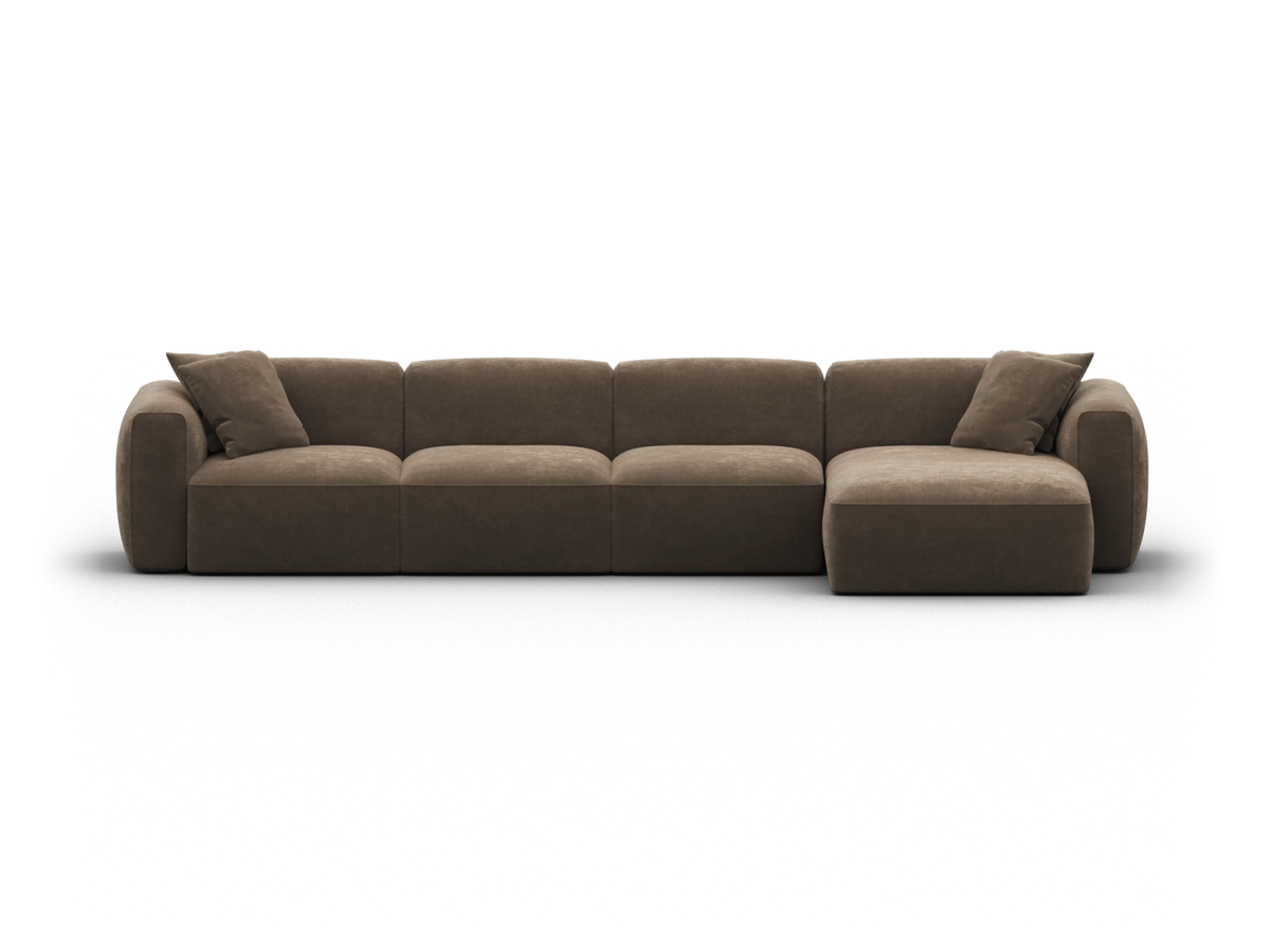 Torquay Modular Sofa - Midnight Mocha / 4 Sections / Regular
