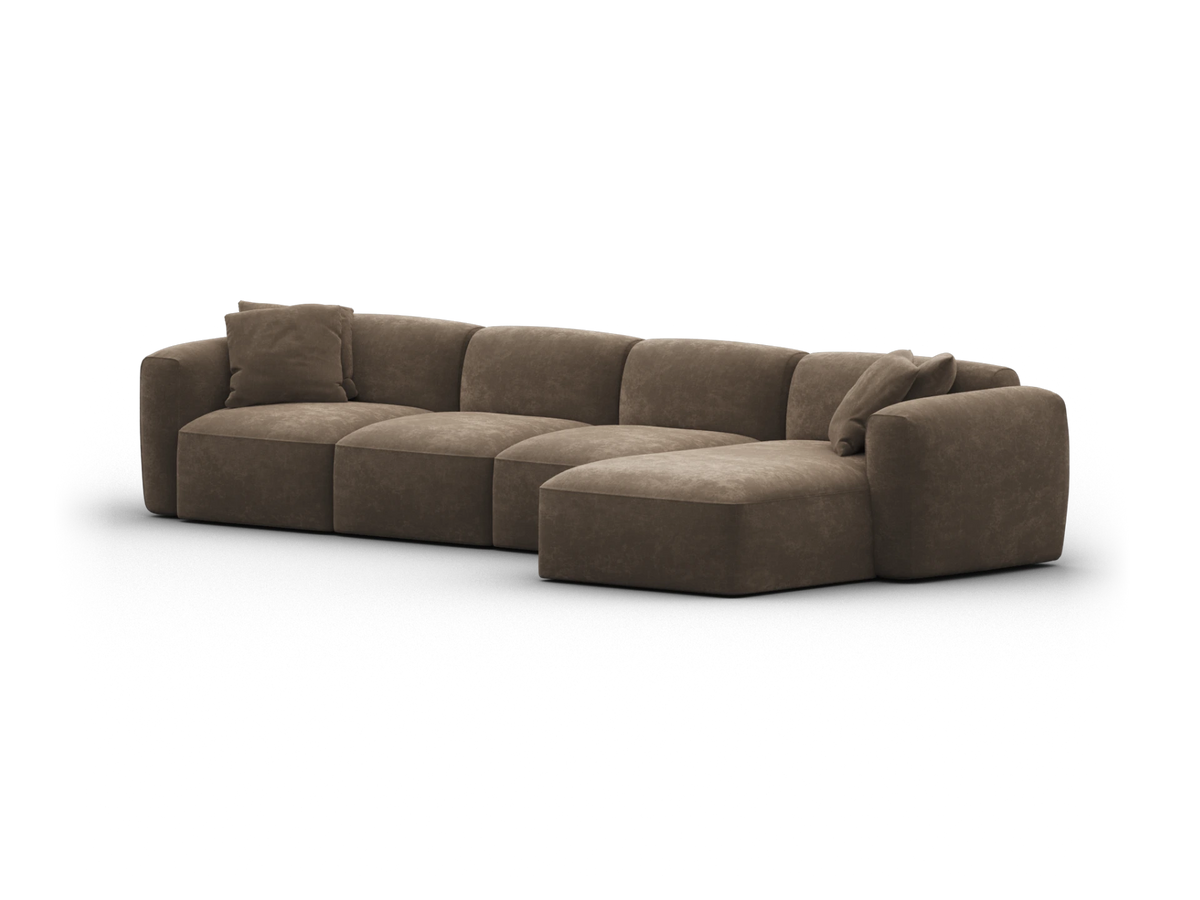 Torquay Modular Sofa - Midnight Mocha / 4 Sections / Regular