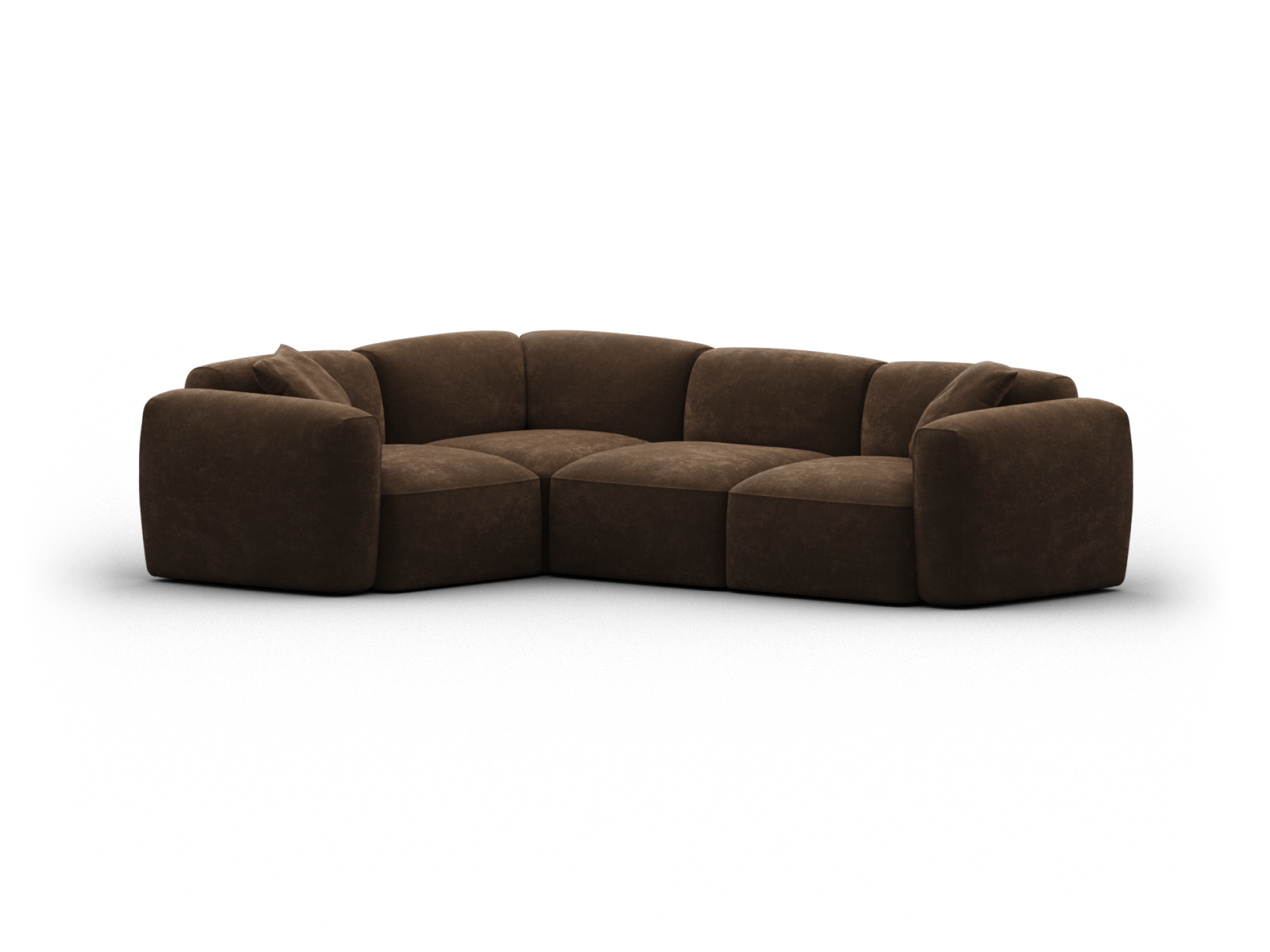 Torquay Modular Sofa - Corner / Regular / 4 Sections / Midnight Mocha