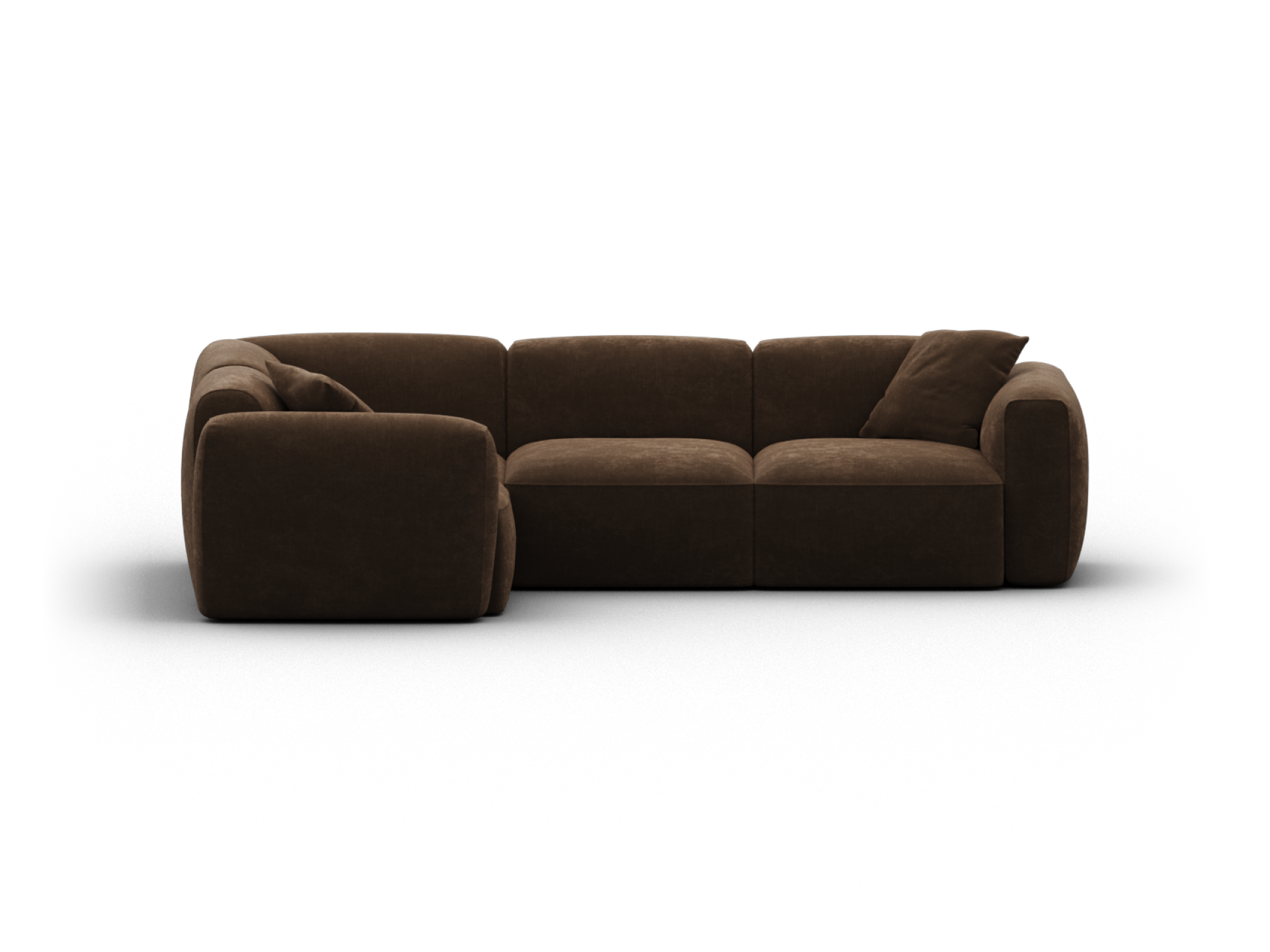 Torquay Modular Sofa - Corner / Regular / 4 Sections / Midnight Mocha