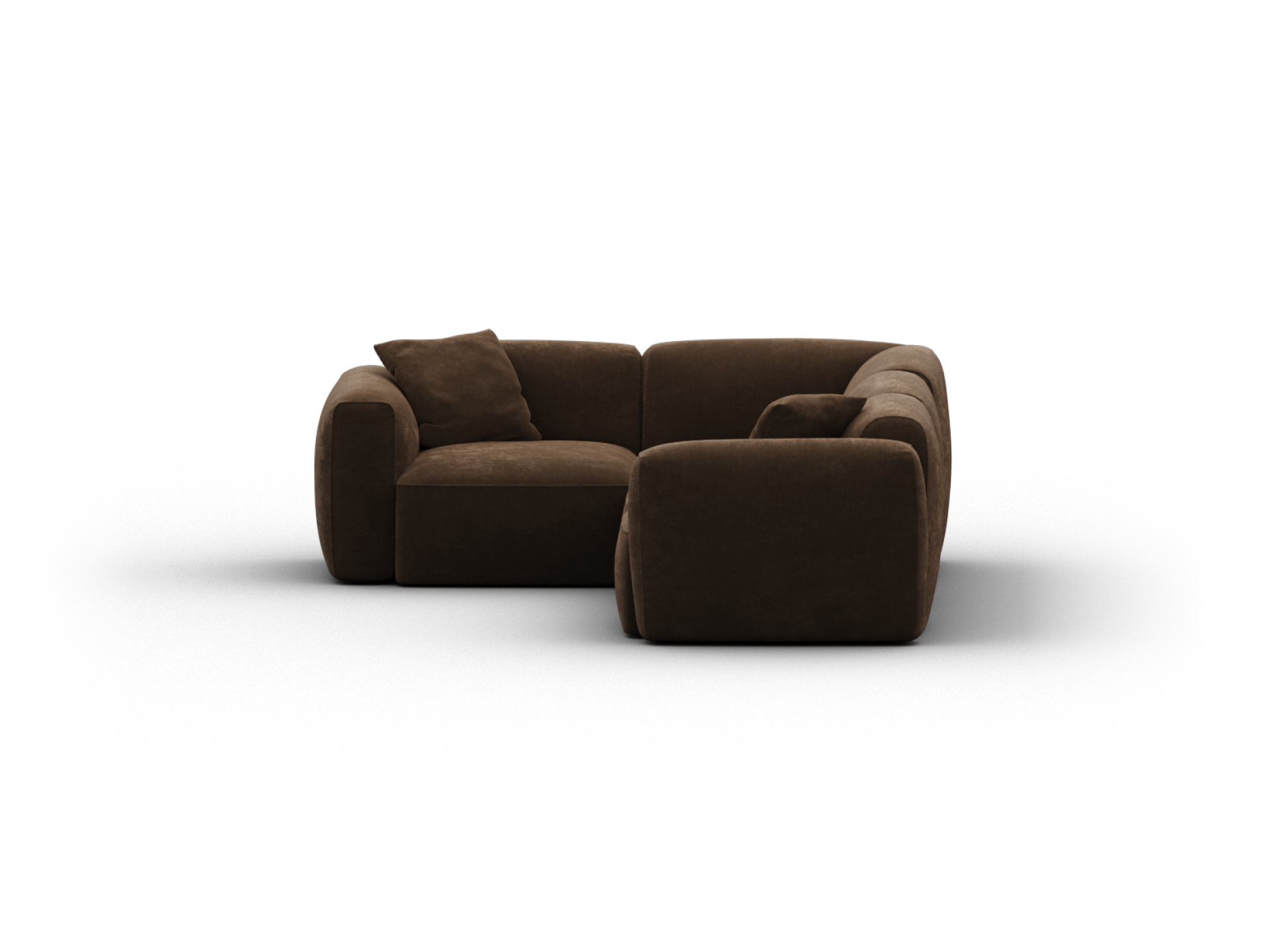 Torquay Modular Sofa - Corner / Regular / 4 Sections / Midnight Mocha