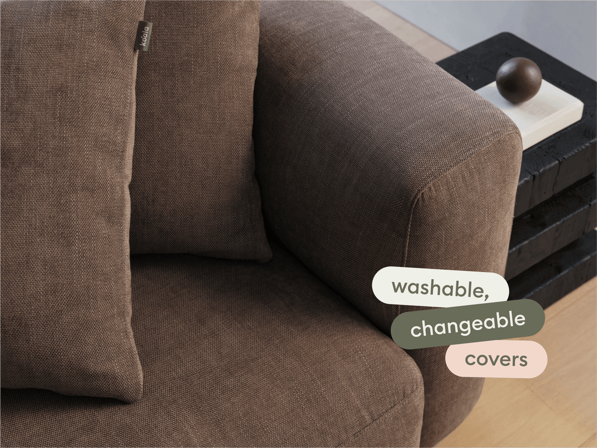 Torquay Modular Sofa - Midnight Mocha / 4 Sections / Extra Wide