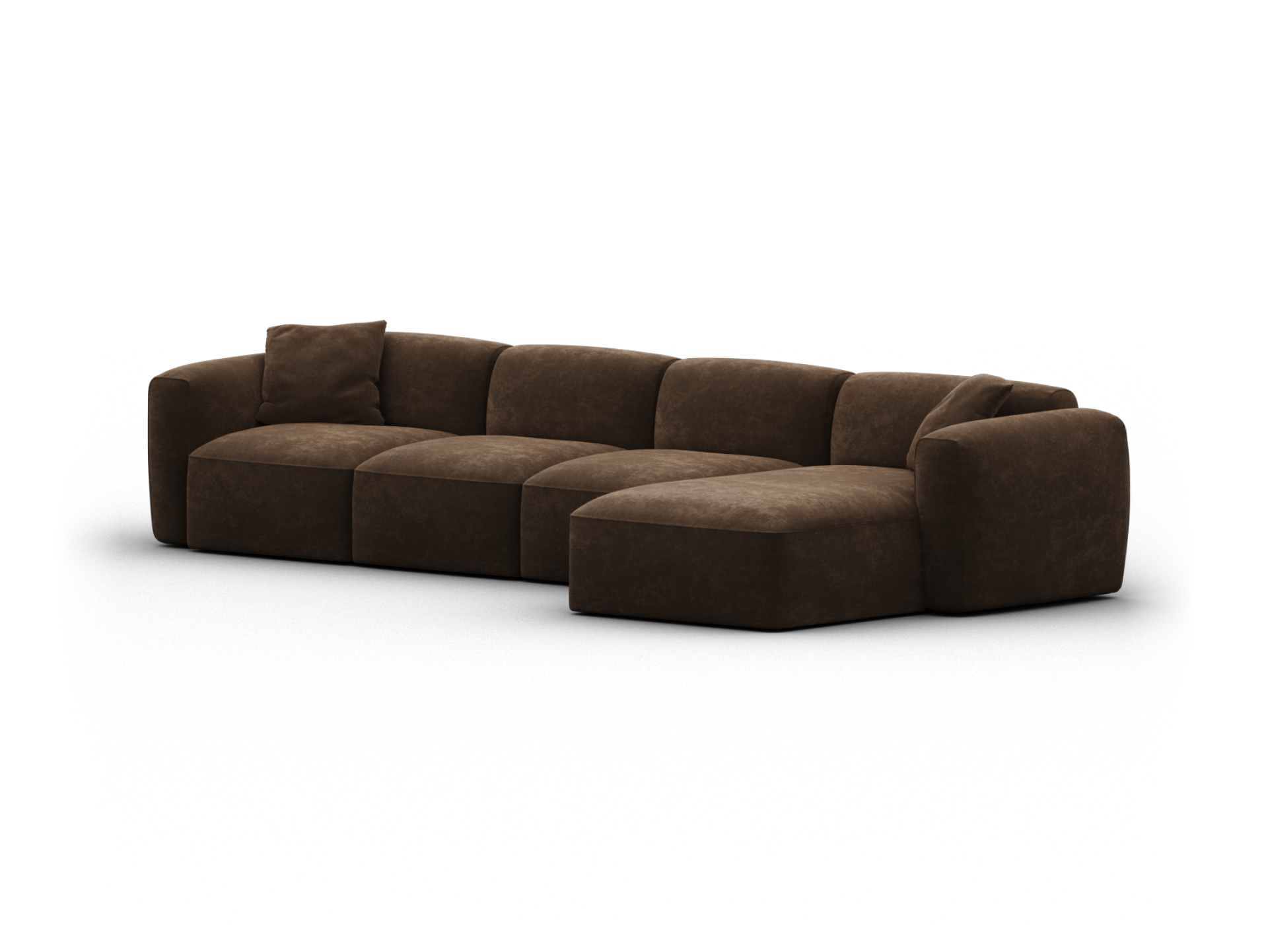 Torquay Modular Sofa - Regular / 4 Sections / Midnight Mocha