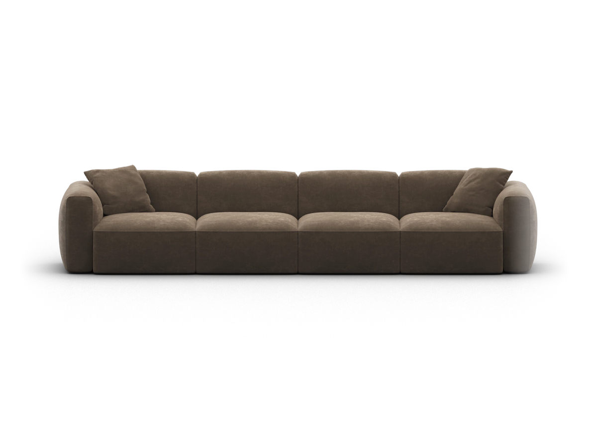 Torquay Modular Sofa - Midnight Mocha / 4 Sections / Regular