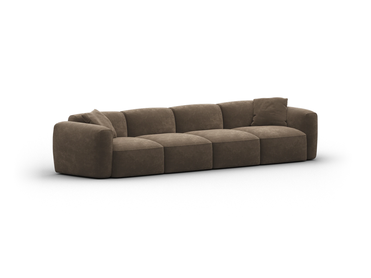 Torquay Modular Sofa - Midnight Mocha / 4 Sections / Regular