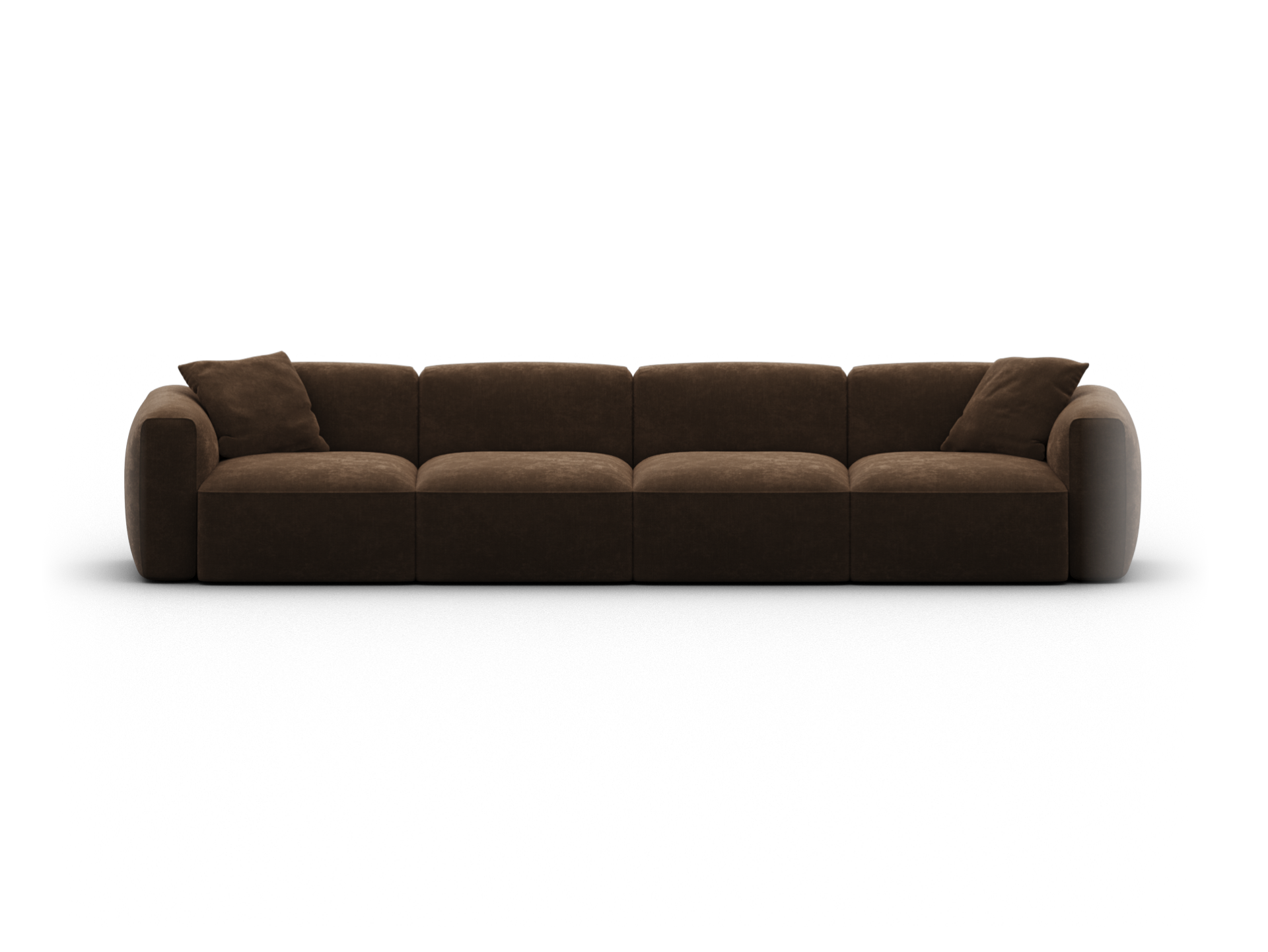 Torquay Modular Sofa - Regular / 4 Sections / Midnight Mocha