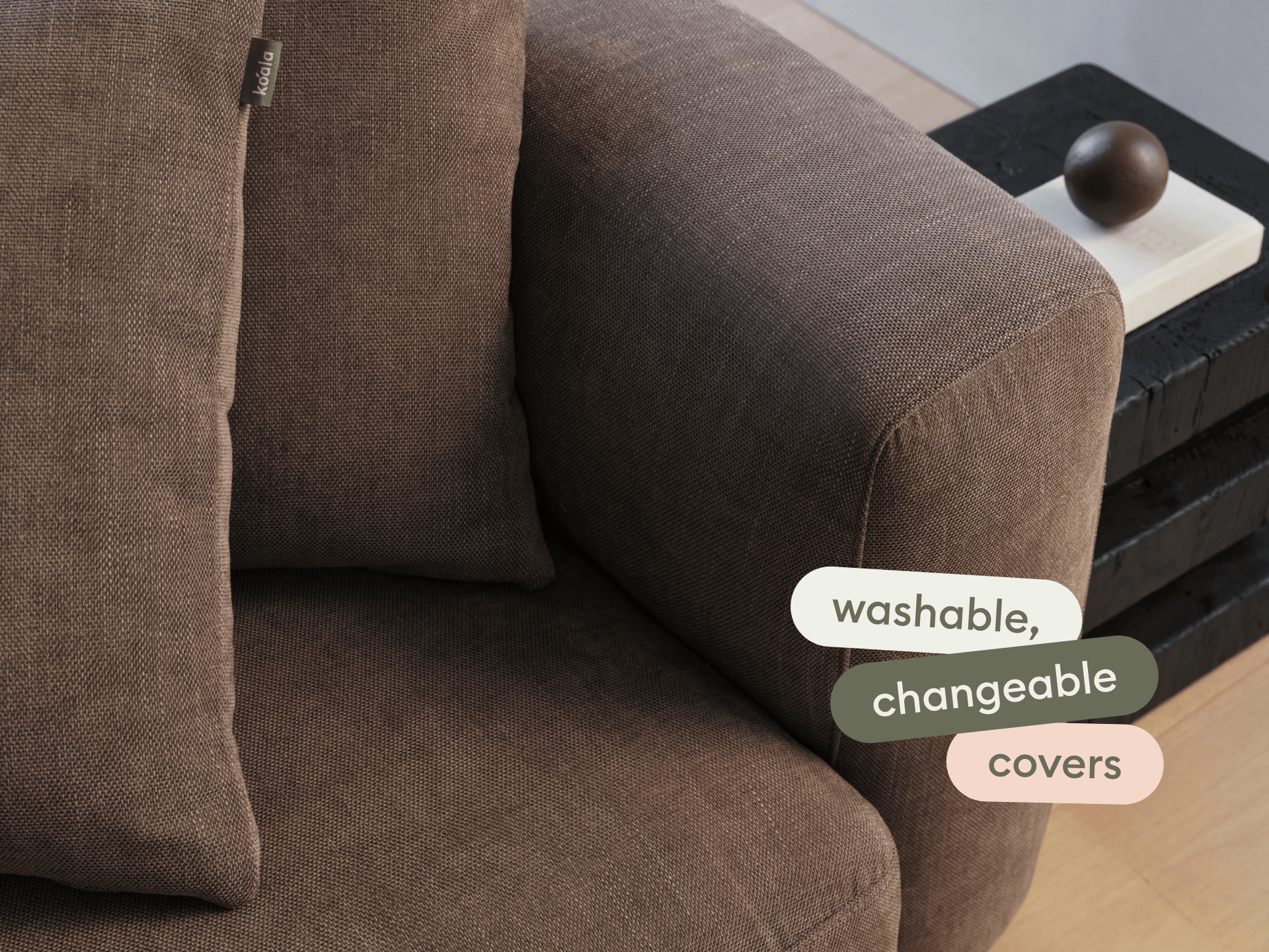 Torquay Modular Sofa - Extra Wide / 4 Sections / Midnight Mocha