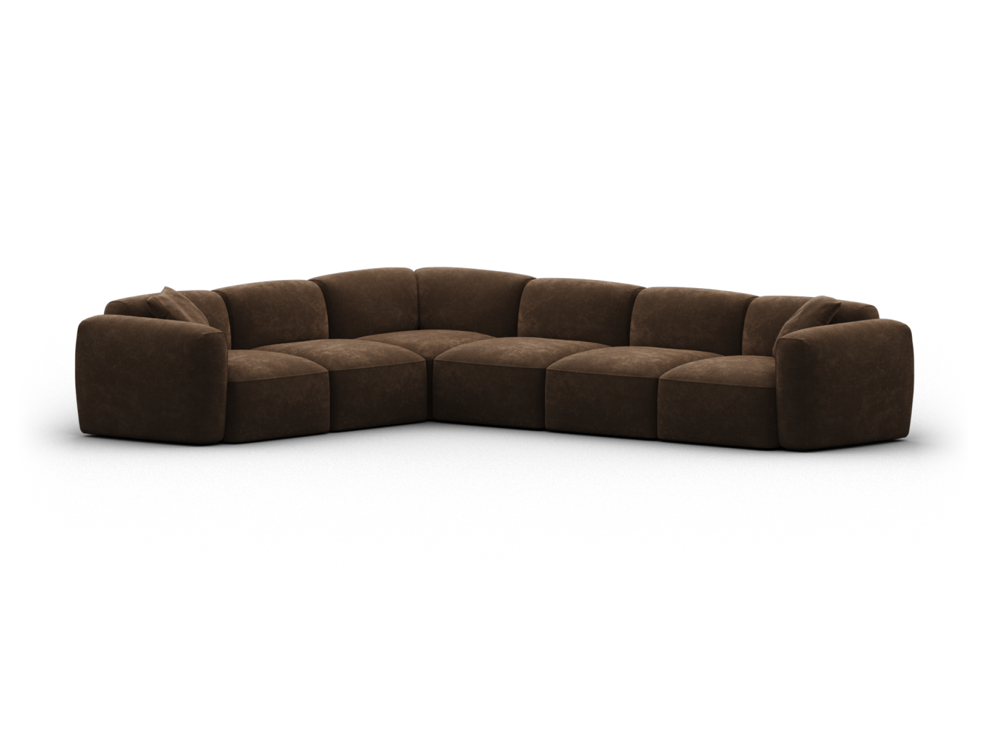 Torquay Modular Sofa - Regular / 6 Sections / Midnight Mocha