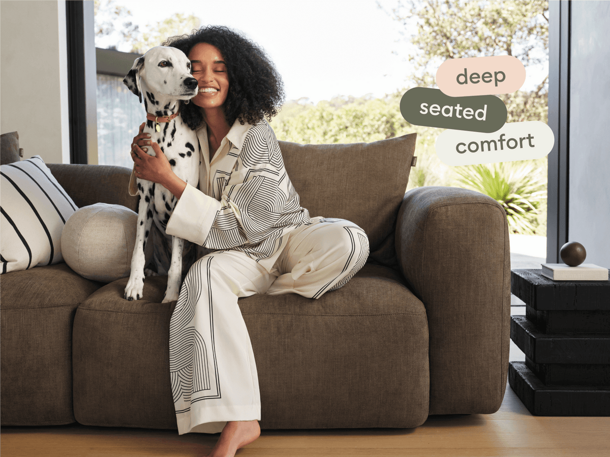 Torquay Modular Sofa - Midnight Mocha / 6 Sections / Extra Wide