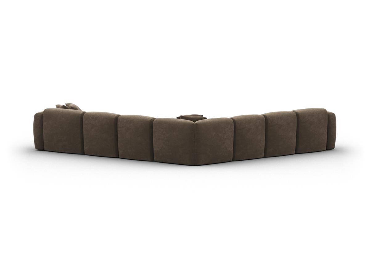 Torquay Modular Sofa - Midnight Mocha / 7 Sections with Chaise / Regular