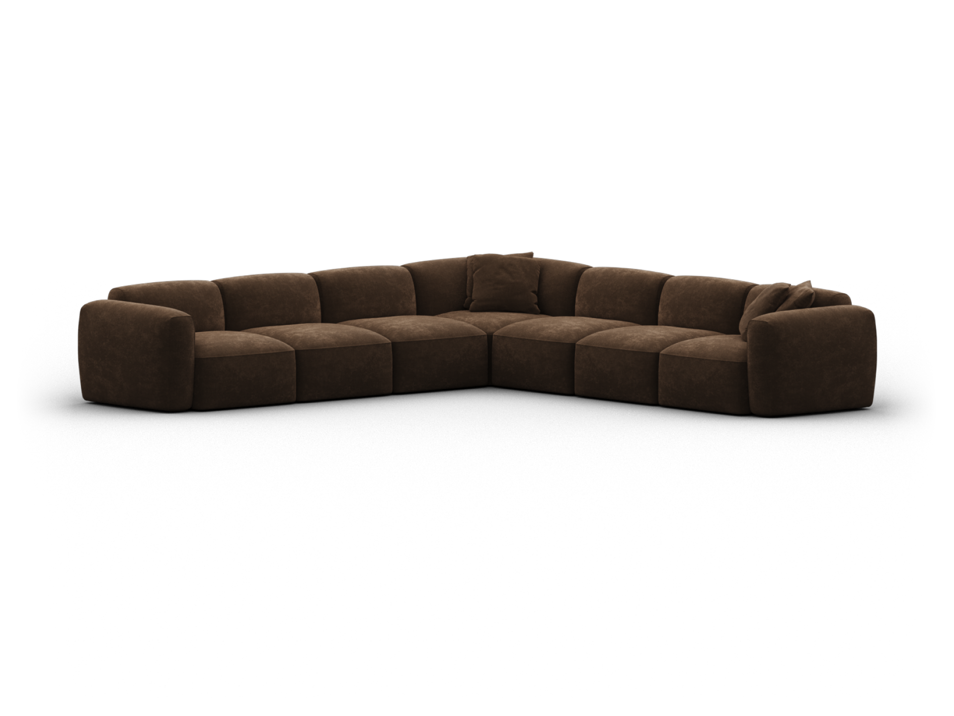 Torquay Modular Sofa - Regular / 7 Sections / Midnight Mocha