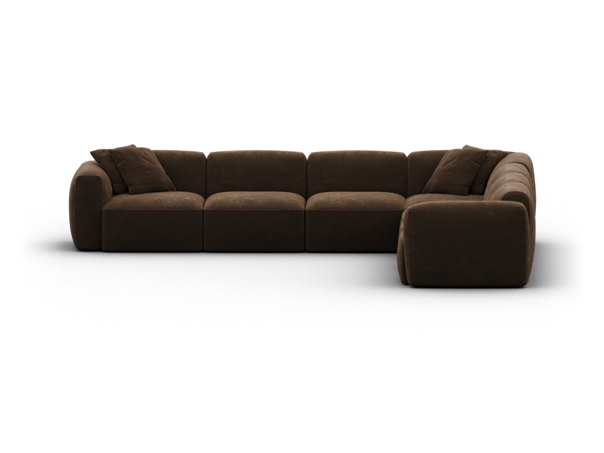 Torquay Modular Sofa - Regular / 7 Sections / Midnight Mocha