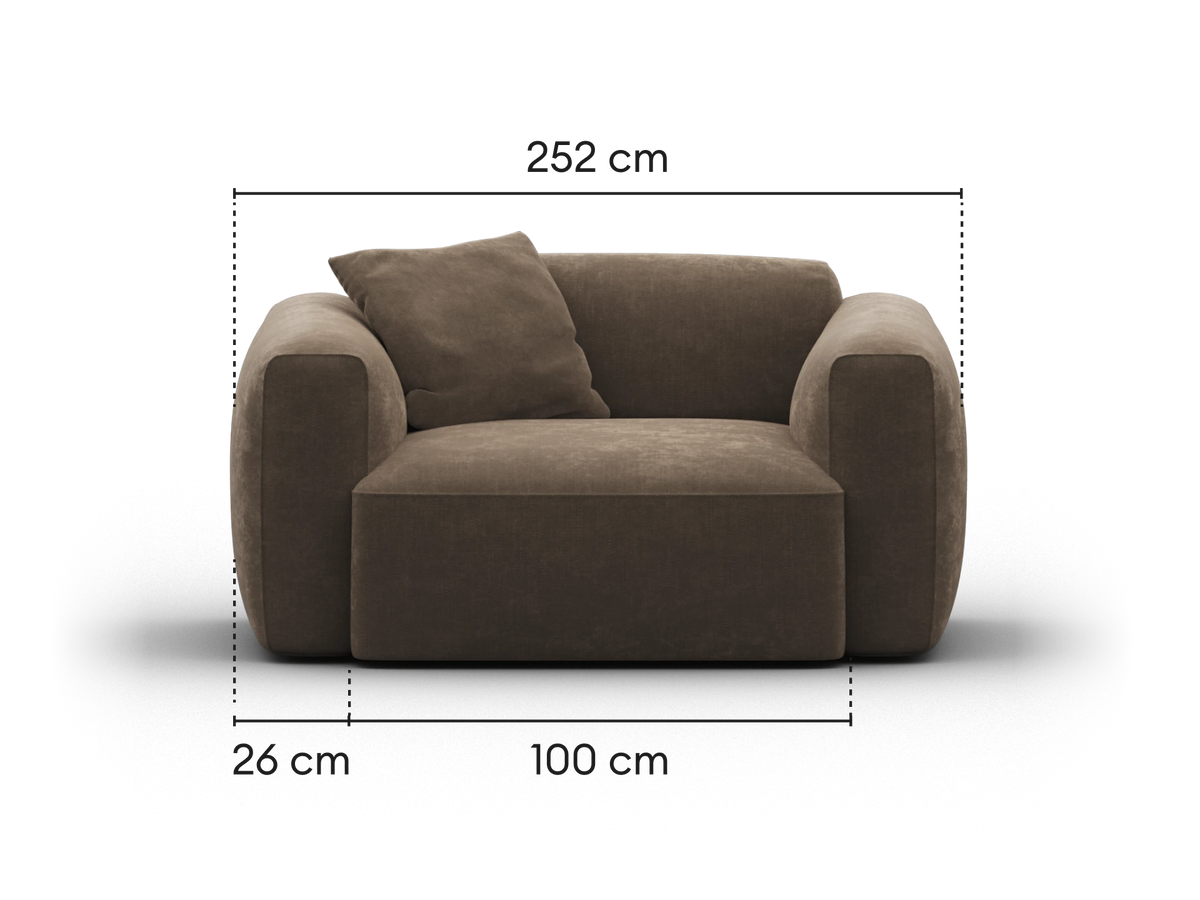 Torquay Modular Armchair - Midnight Mocha / Extra Wide