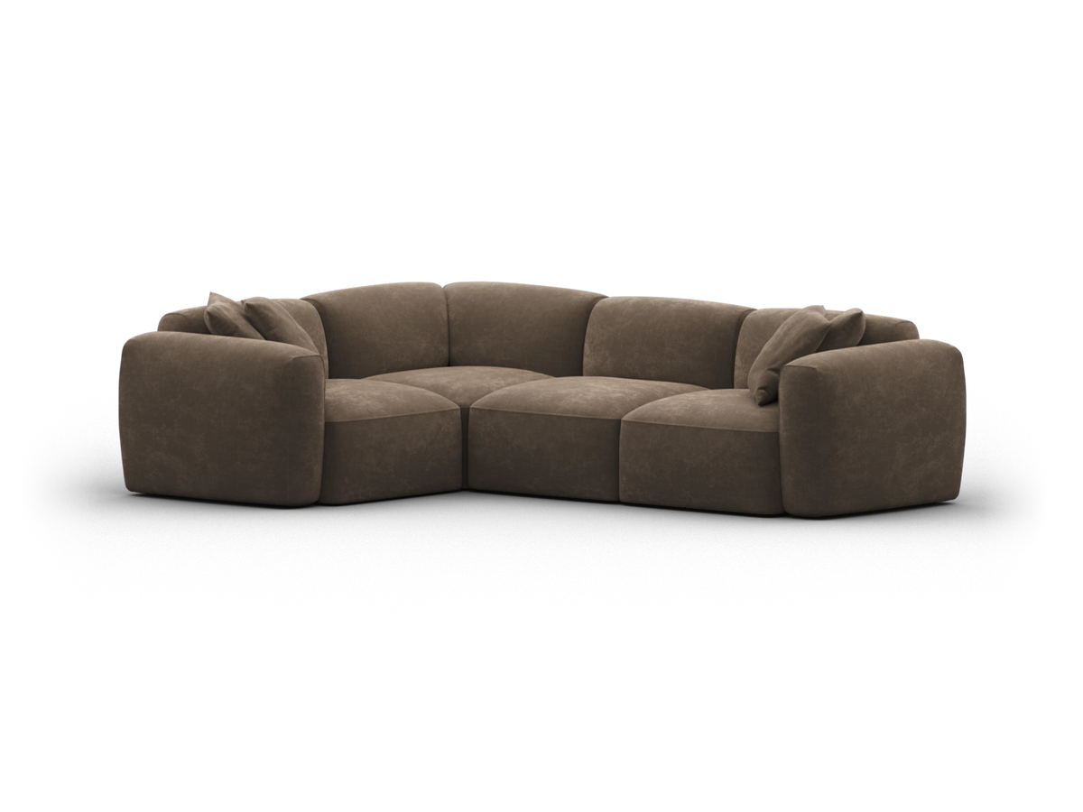 Torquay Modular Sofa - Midnight Mocha / 4 Sections / Regular