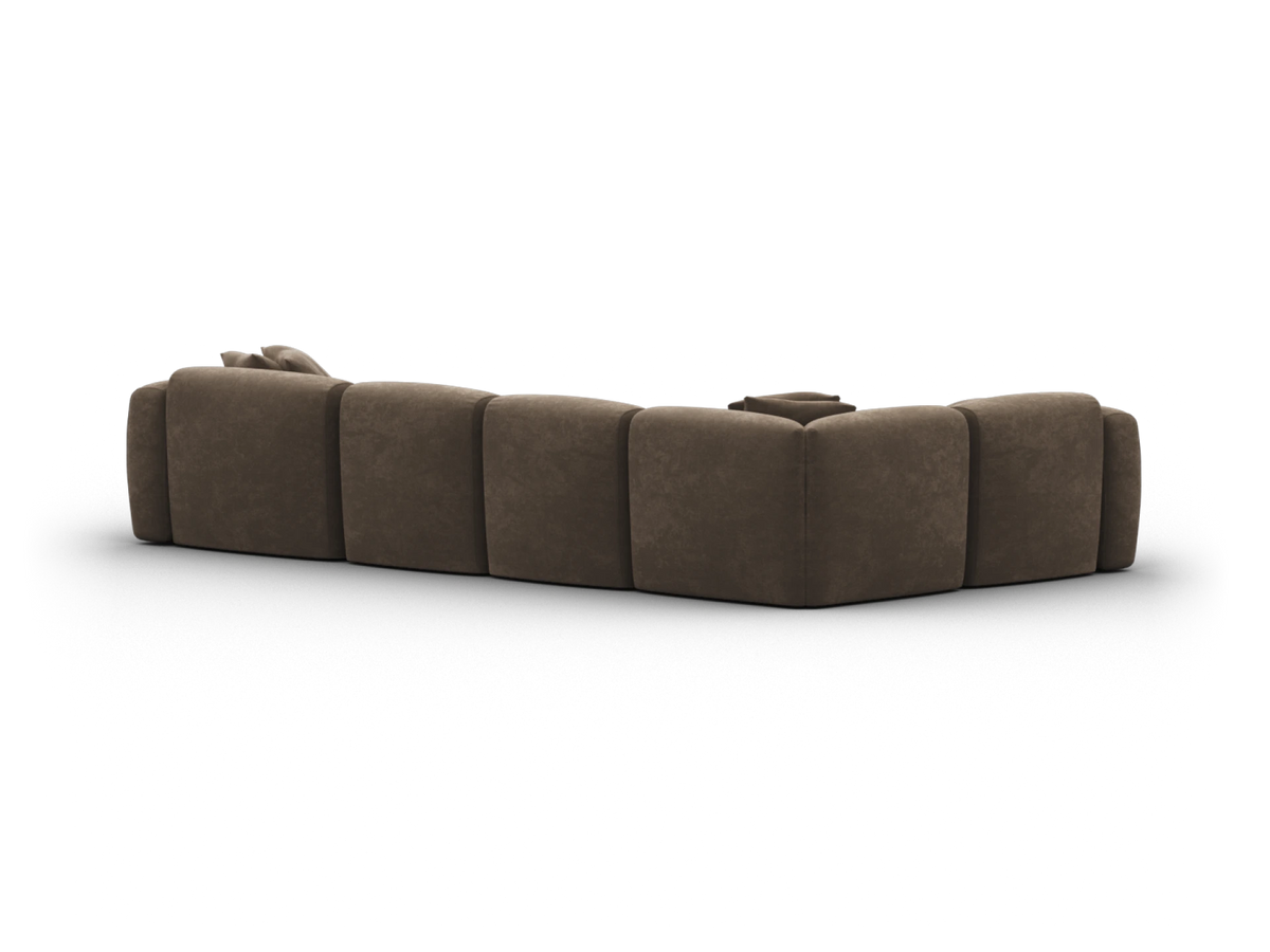 Torquay Modular Sofa - Midnight Mocha / 5 Sections with Chaise / Regular