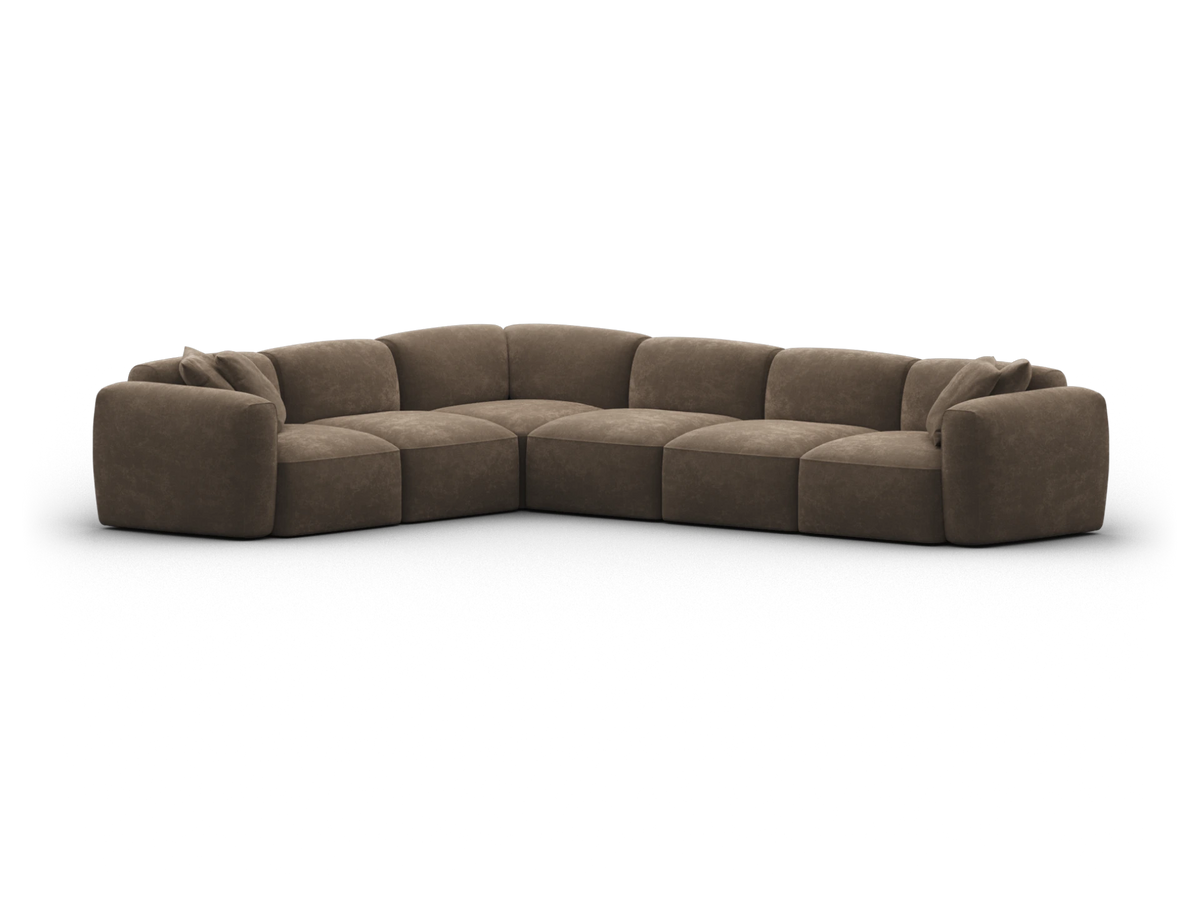 Torquay Modular Sofa - Midnight Mocha / 6 Sections / Regular