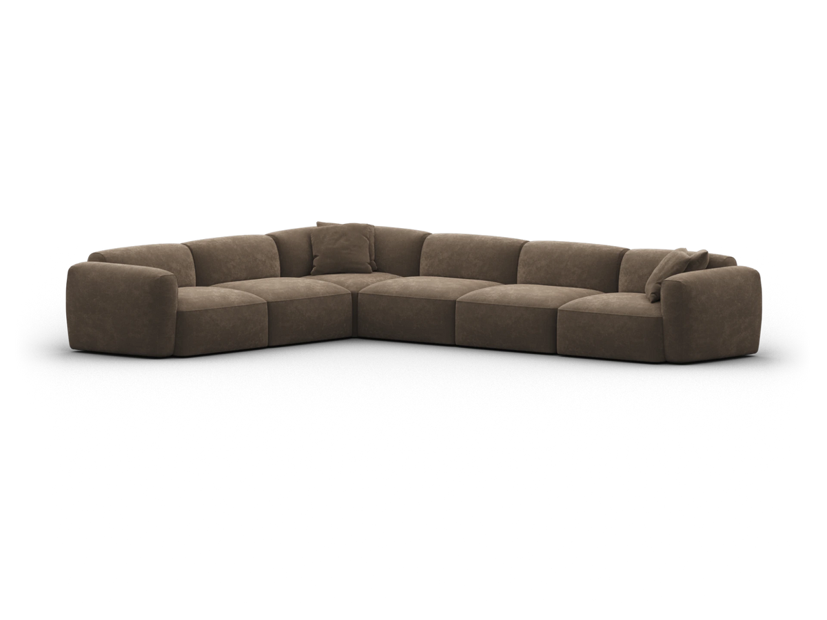 Torquay Modular Sofa - Midnight Mocha / 6 Sections / Extra Wide