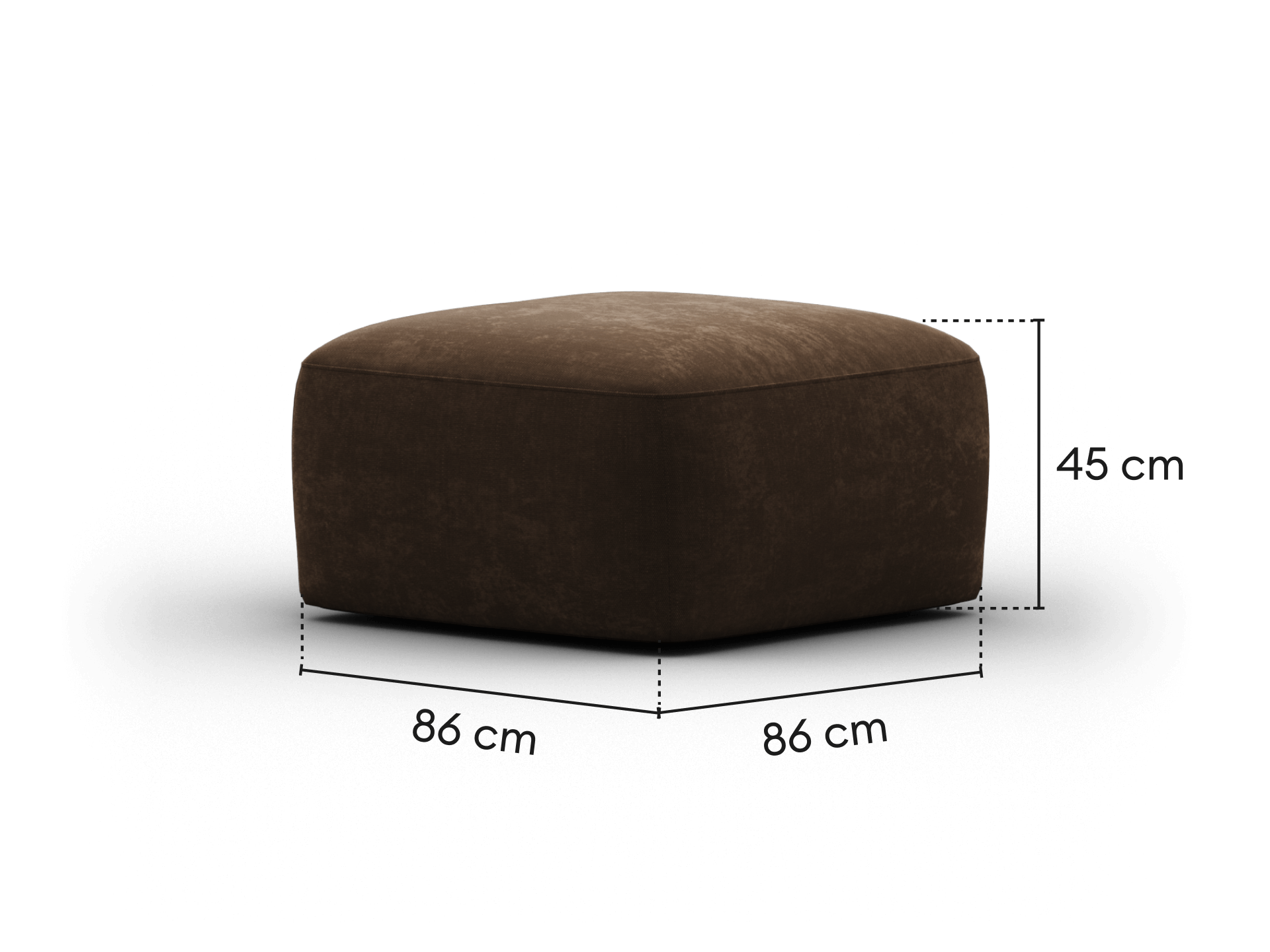 Torquay Modular Ottoman - Regular / Midnight Mocha