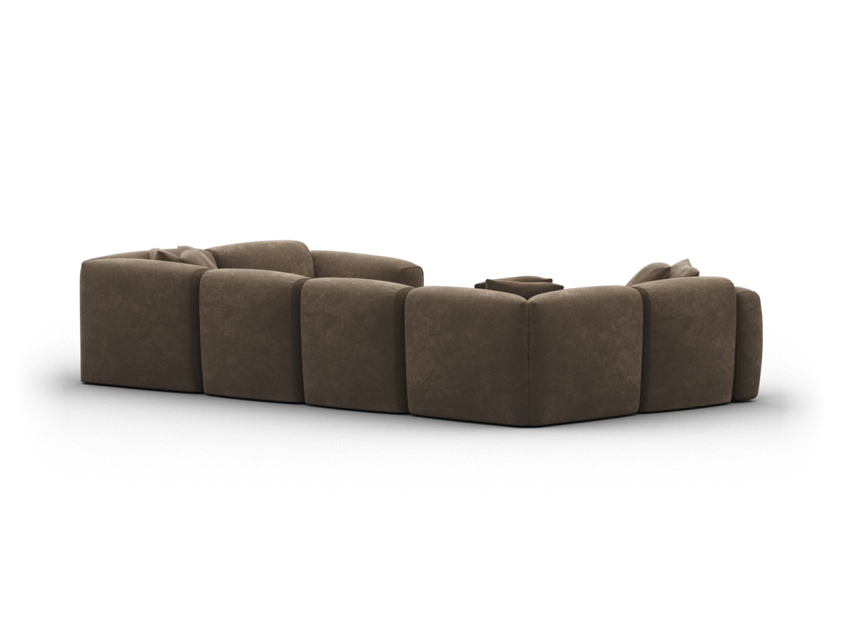 Torquay Modular Sofa - Midnight Mocha / 6 Sections / Regular