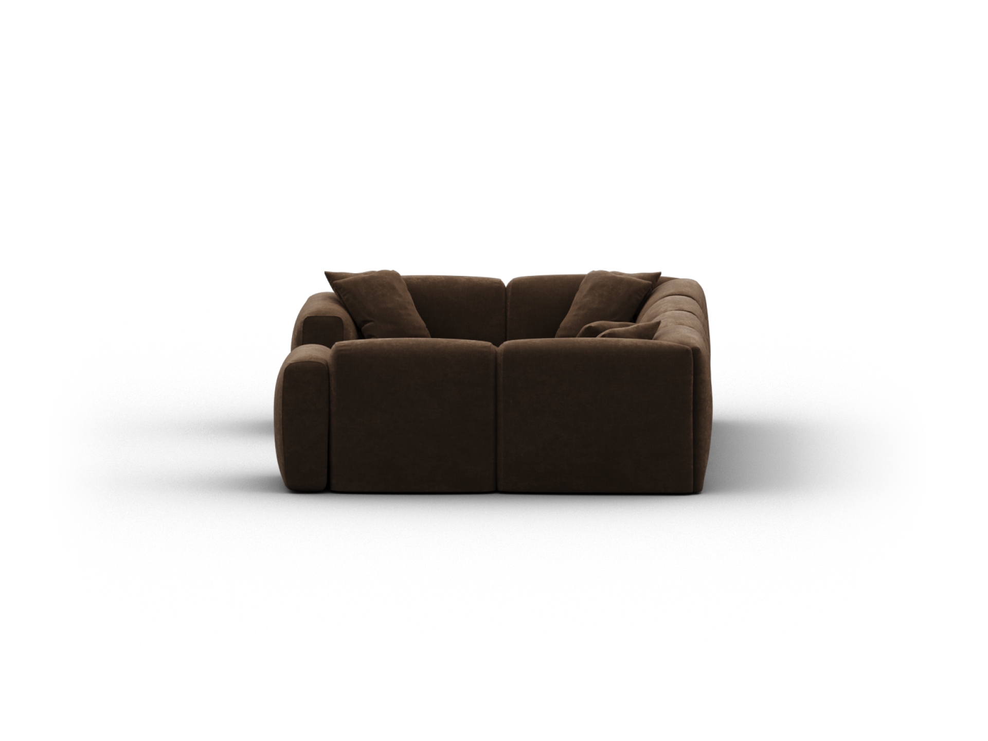 Torquay Modular Sofa - Regular / 6 Sections / Midnight Mocha
