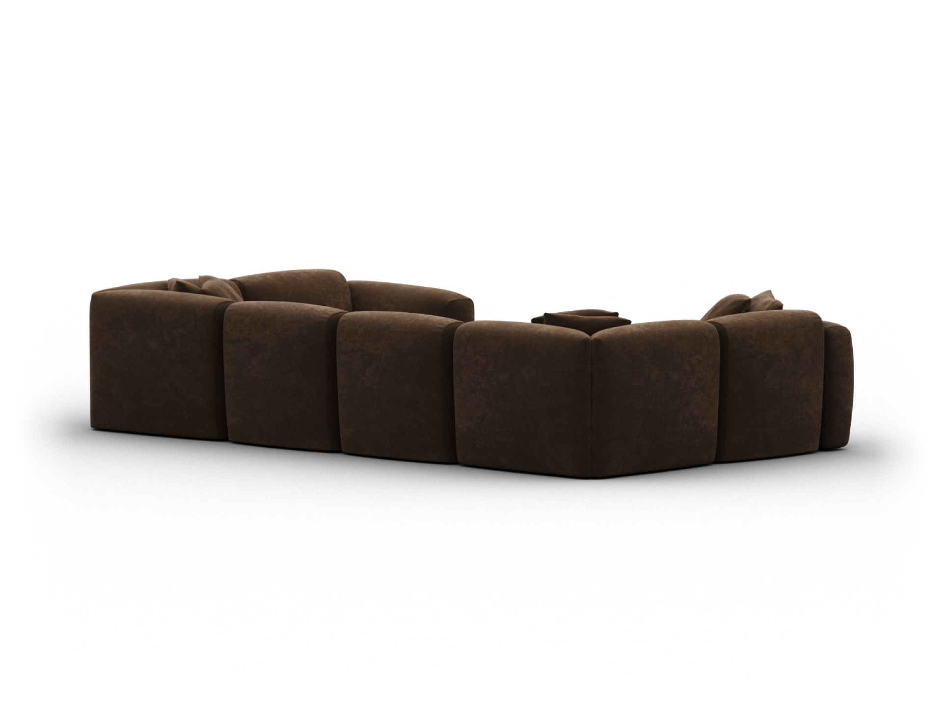 Torquay Modular Sofa - Regular / 6 Sections / Midnight Mocha