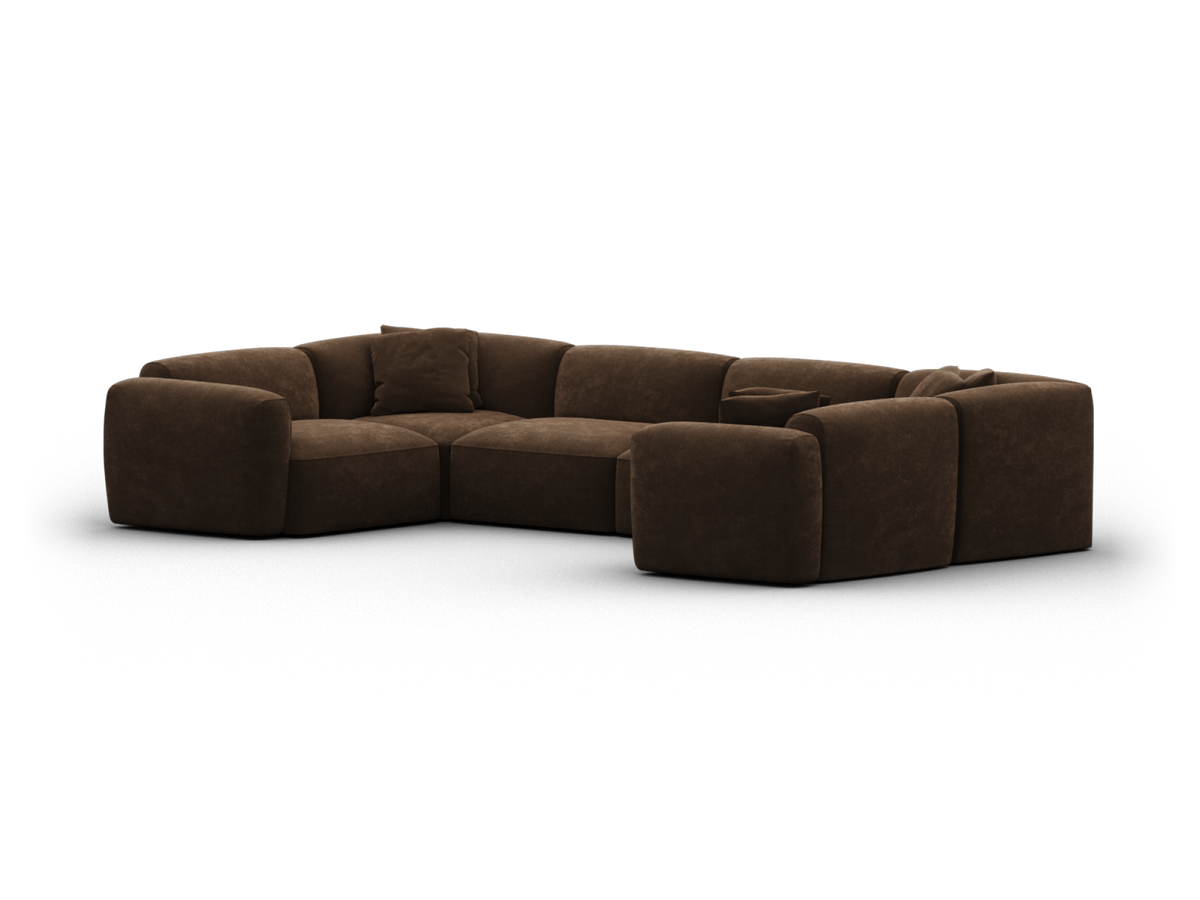 Torquay Modular Sofa - Midnight Mocha / 6 Sections / Extra Wide