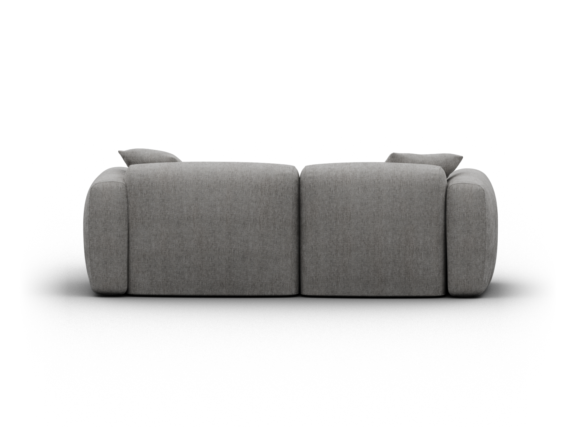 Torquay Modular Sofa - Chaise / Regular / 2 Sections / Moonlit Silver (Luxe edition)