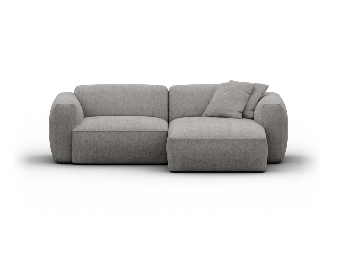 Torquay Modular Sofa - Moonlit Silver (Luxe edition) / 2 Sections / Extra Wide