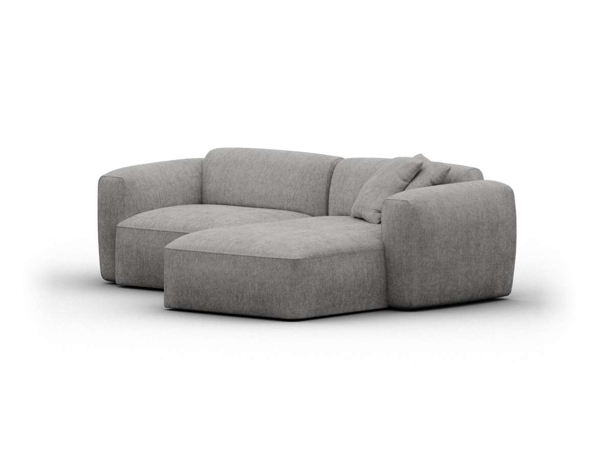 Torquay Modular Sofa - Moonlit Silver (Luxe edition) / 2 Sections / Extra Wide