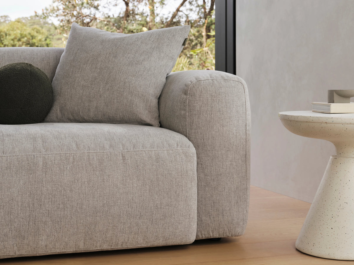 Torquay Modular Sofa - Moonlit Silver (Luxe edition) / 4 Sections / Regular